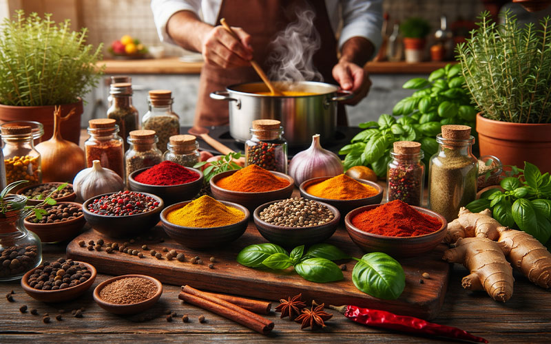 ادویه‌ها در آشپزی | راهنمای انتخاب و استفاده حرفه‌ای در طعم‌سازی