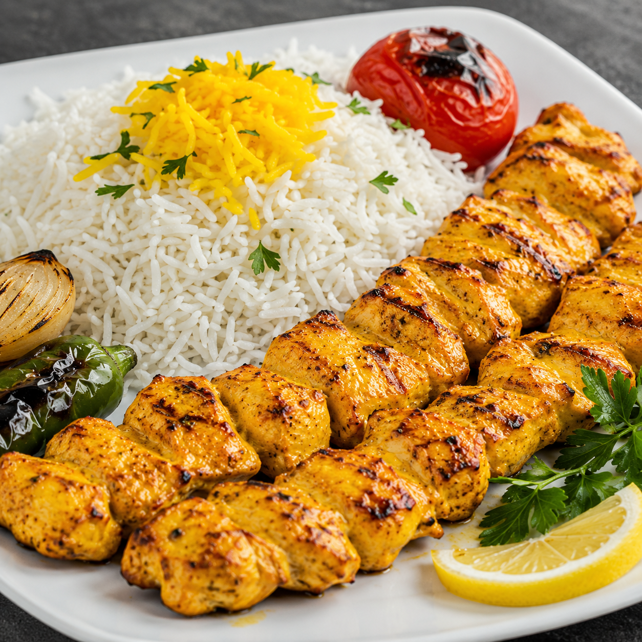 طرز تهیه جوجه کباب زعفرانی؛ غذای معروف با چاشنی مرغ آسیاب‌دار