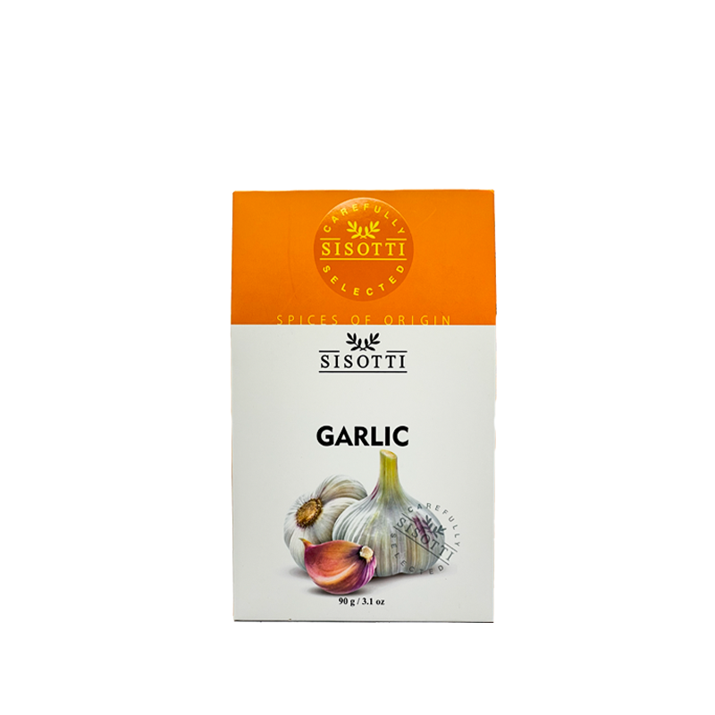 Packaged garlic powder